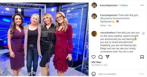 Where Is Francella Perez Going After Leaving KUSI? New Job